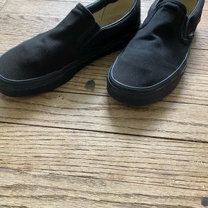 Van Black loafers size 7